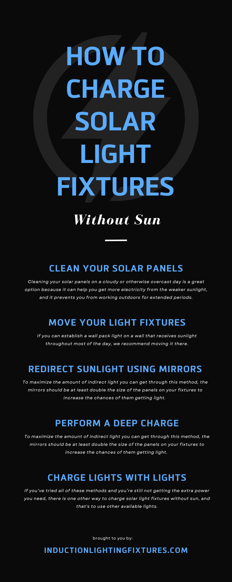 How To Charge Solar Light Fixtures Without Sun