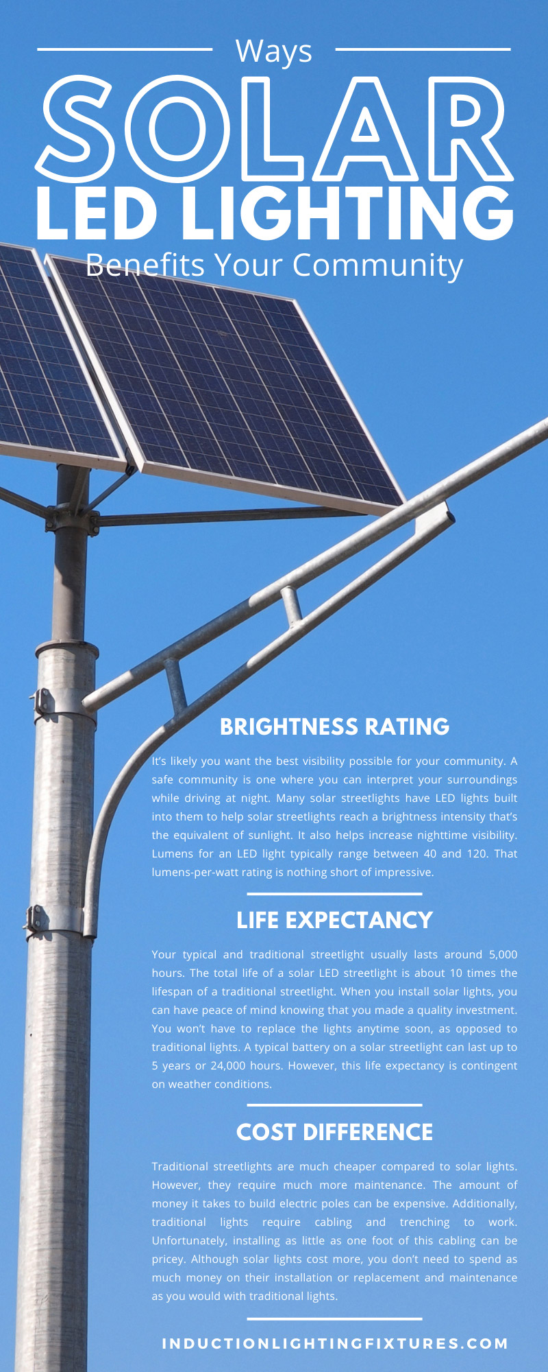 Ways Solar LED Lighting Benefits Your Community
