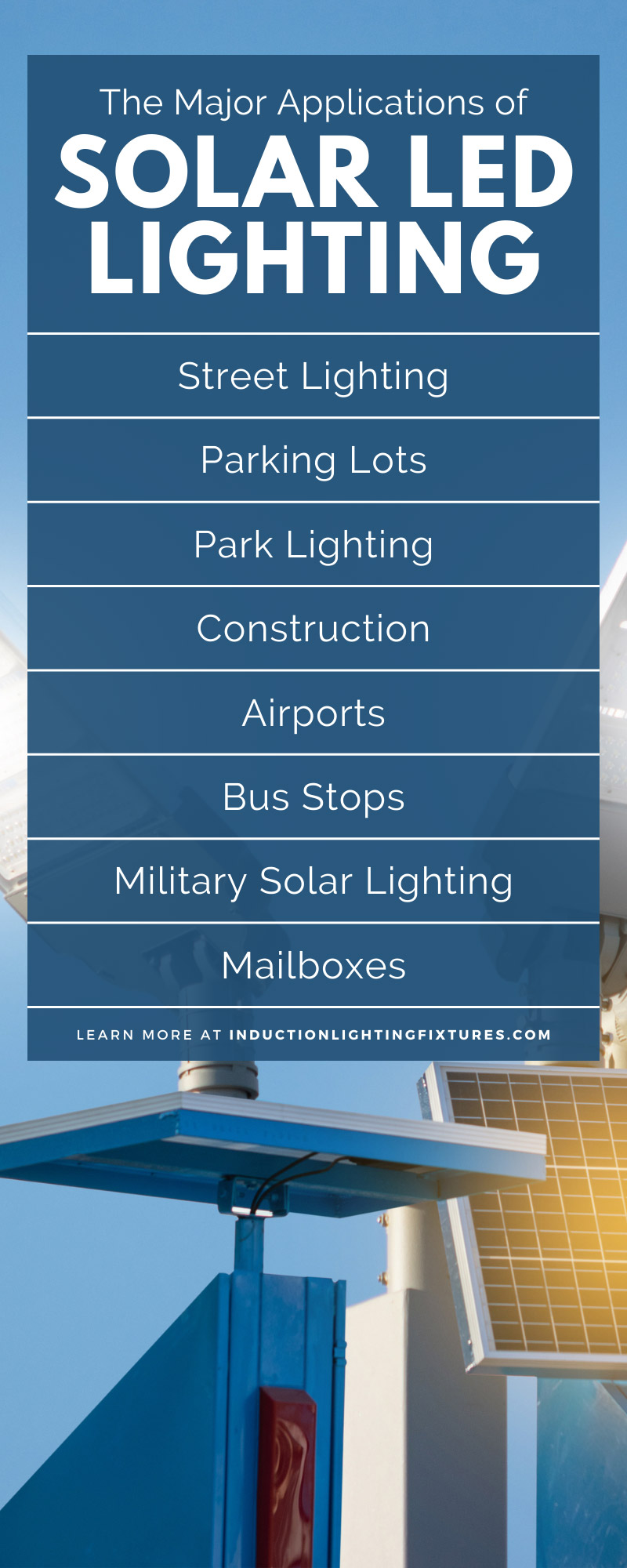 The Major Applications of Solar LED Lighting