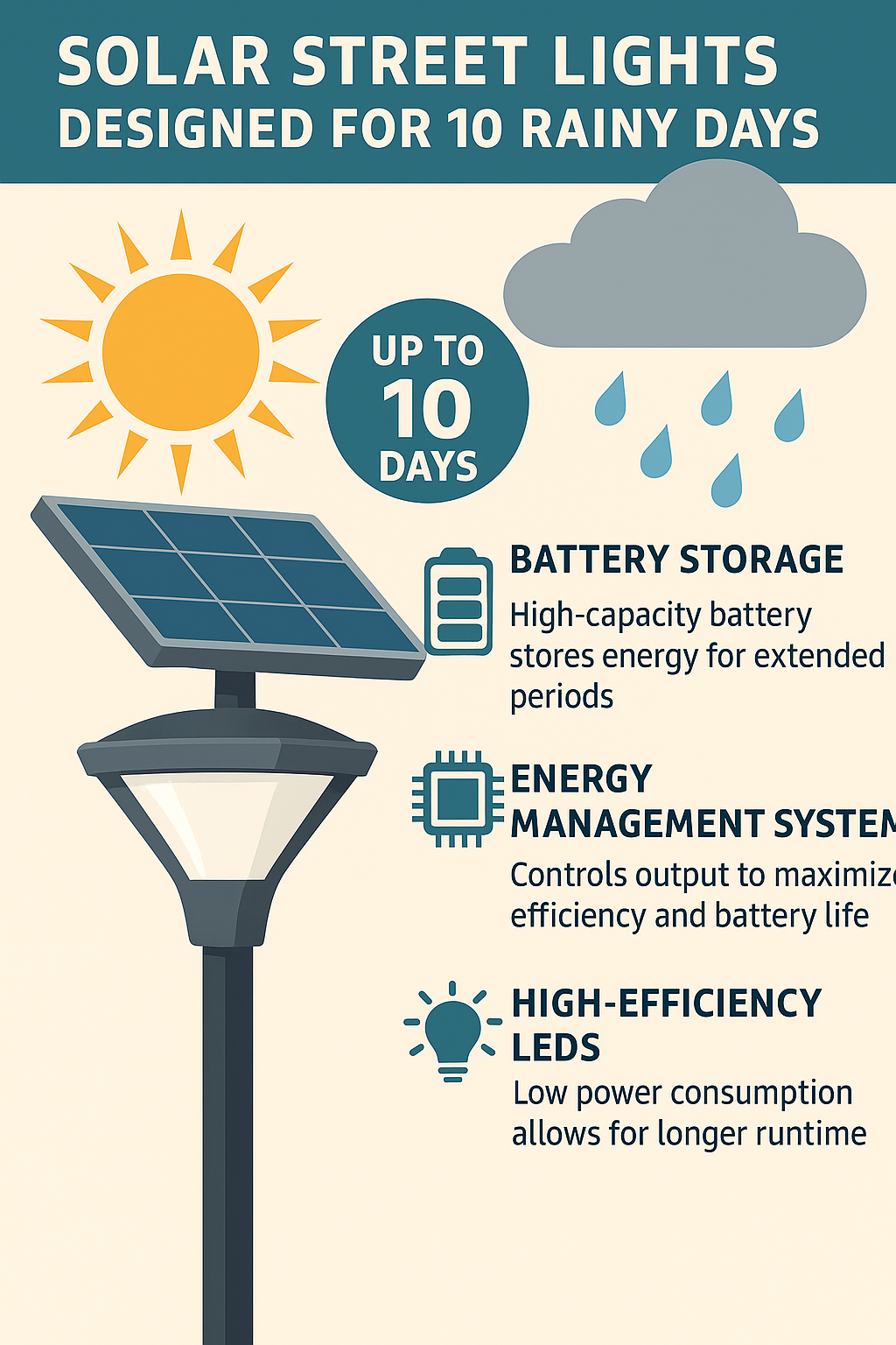 10 Day Solar Lighting Operation